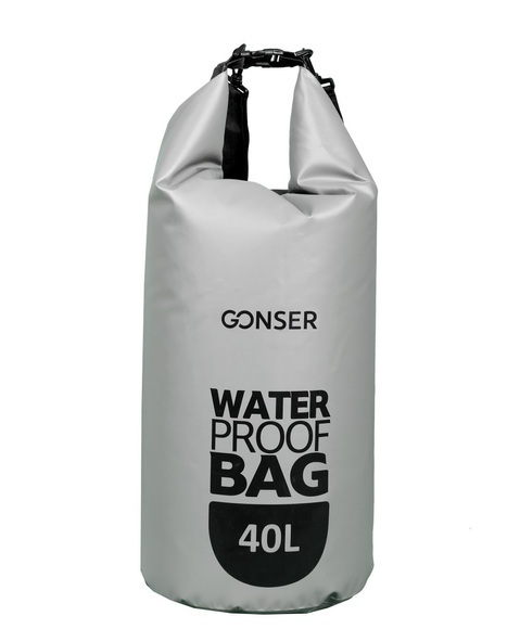 Dry Bag Tasche wasserdicht grau 40L