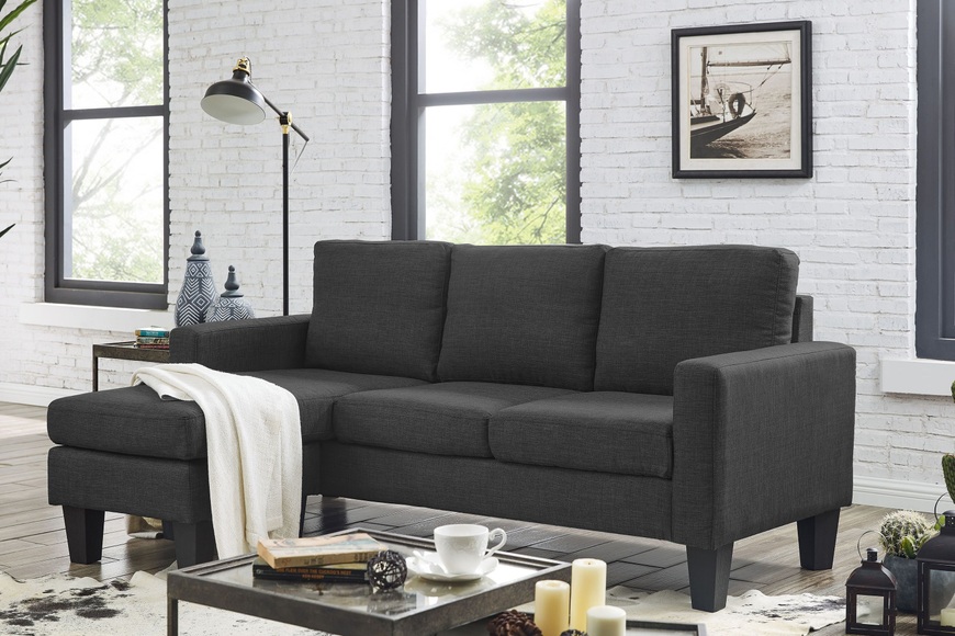 Ecksofa MILA dunkelgrün