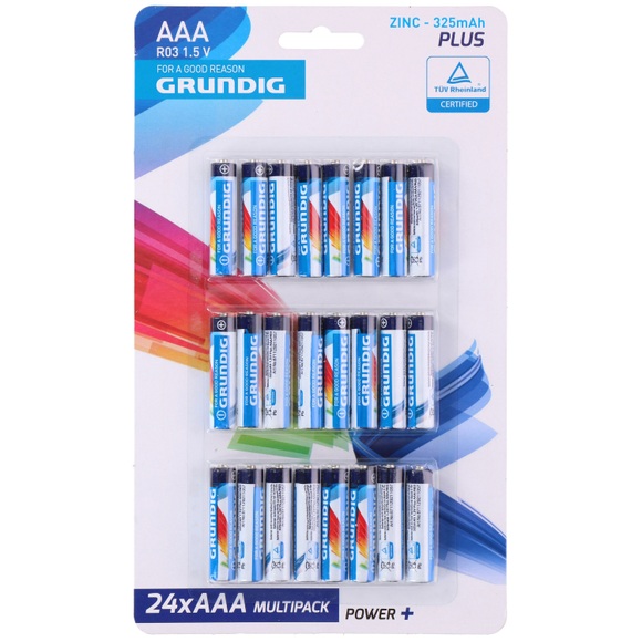 Grundig AAA Batterien 24 Stück