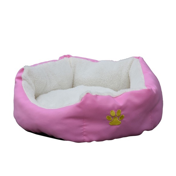 Hundebett PFÖTCHEN L pink