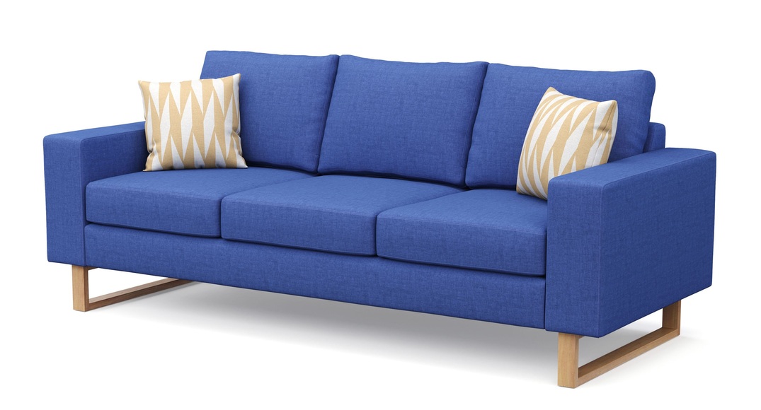 Sofa RONNY 3-Sitzer blau
