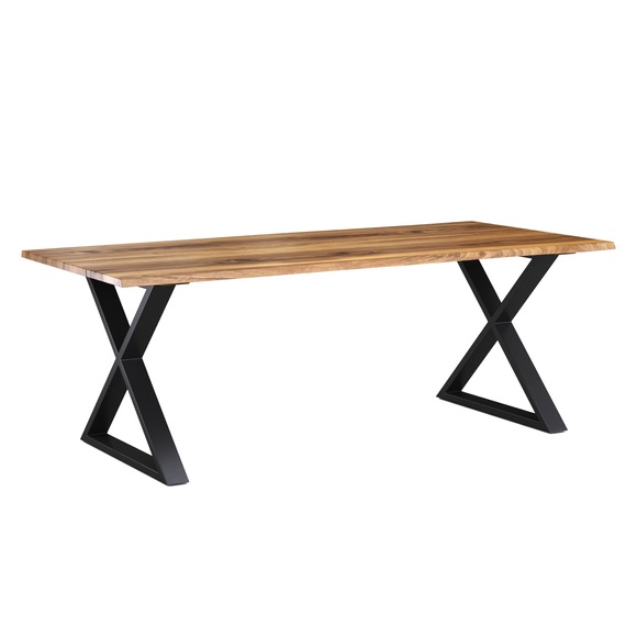 Esstisch Holz ACACIA X-Fuss 178 x 90 cm