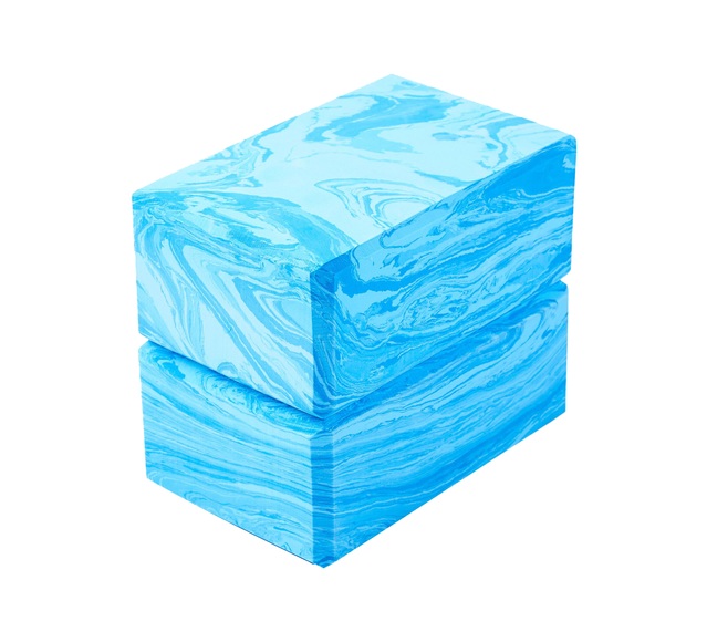 Yoga Block 2er Set camouflage blau