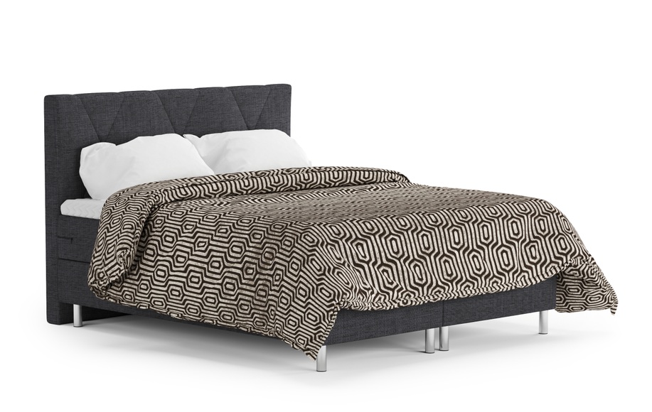 Boxspringbett TWILIGHT 160 x 200 cm anthrazit