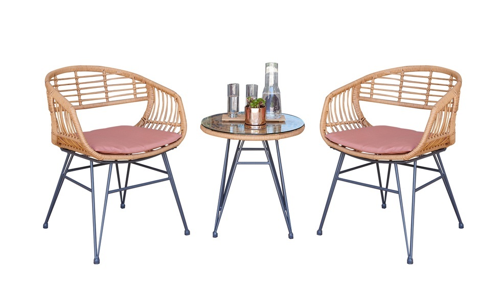 Gartenmöbel Set CADIZ 3-teilig