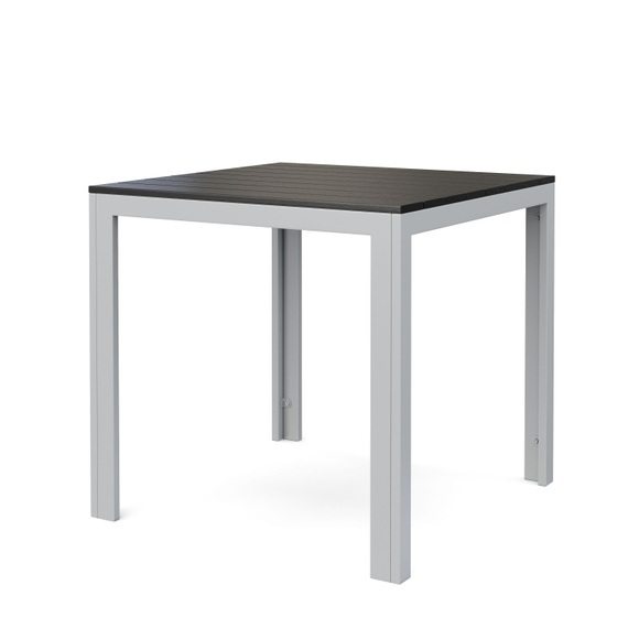 Tisch Polywood 80 x 80 cm anthrazit