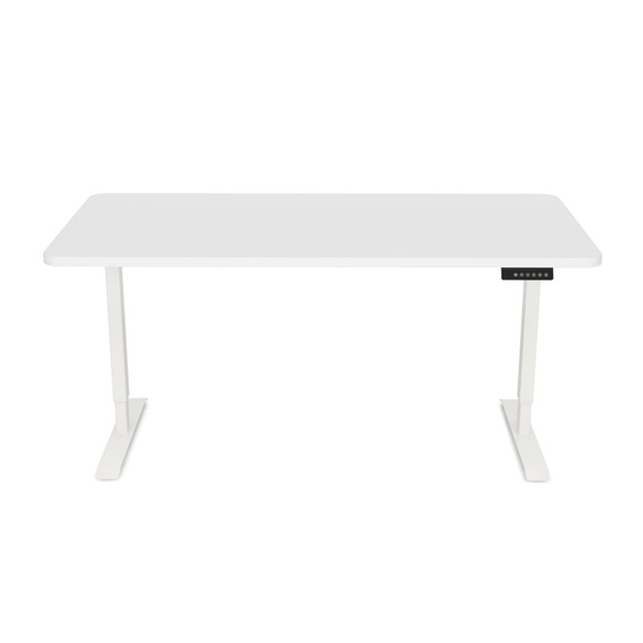 Stehpult elektrisch weiss 140 x 70 cm