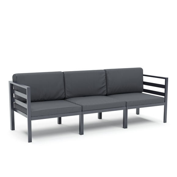 Lounge SAMBIA 3-teilig anthrazit