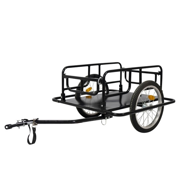 Veloanhänger Transportanhänger schwarz