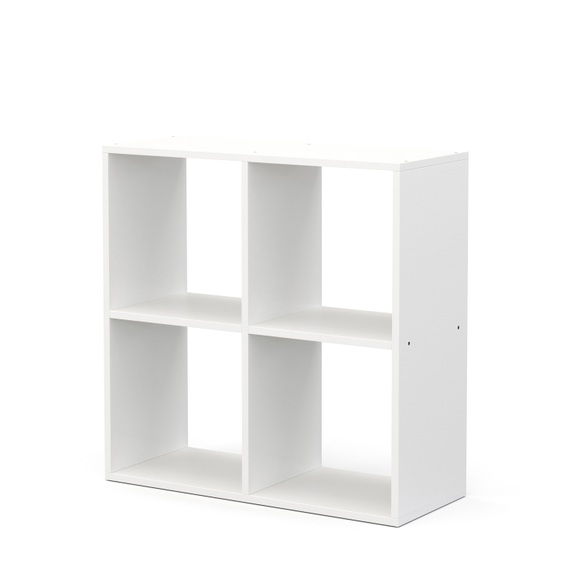 Raumteiler Bücherregal NOORA 4 Fach weiss