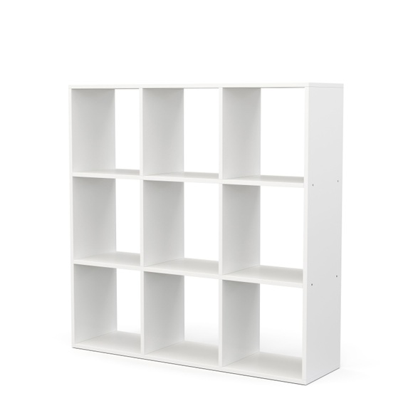 Raumteiler Bücherregal NOUR 9 Fach weiss