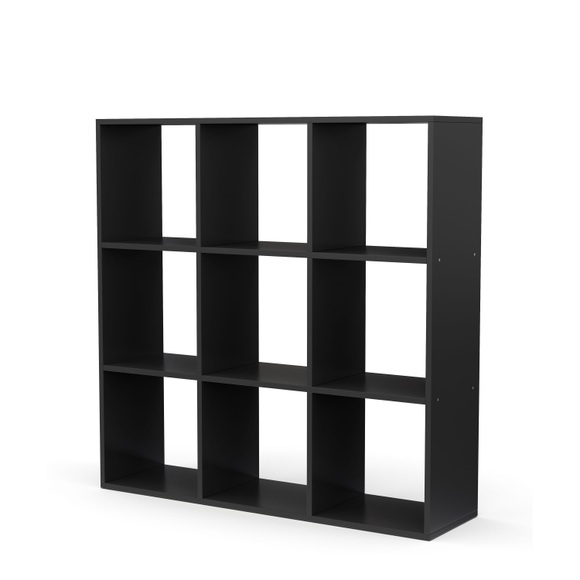 Raumteiler Bücherregal NOUR 9 Fach schwarz