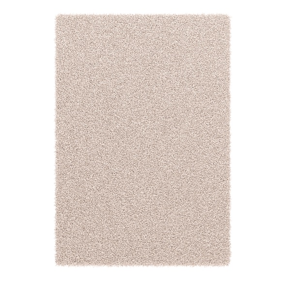 Hochflor Teppich 80 x 150 cm creme