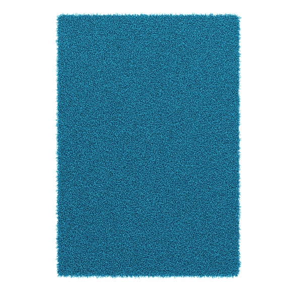 Hochflor Teppich 120 x 170 cm türkis