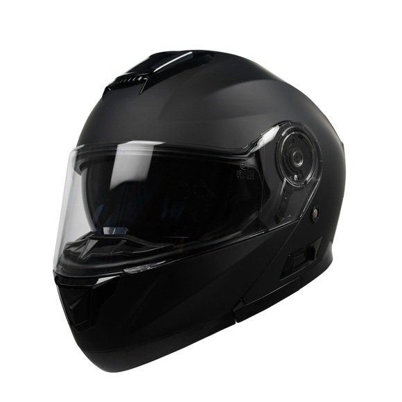 Motorrad Klapphelm schwarz matt Gr. 55/56