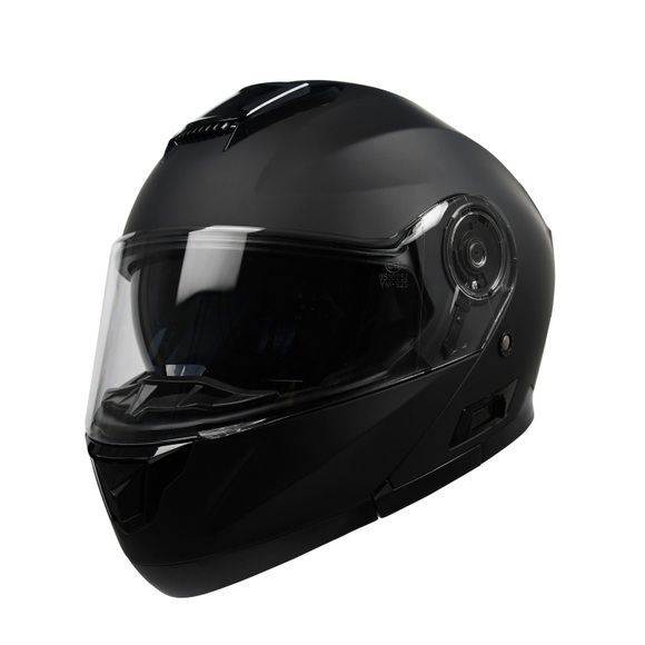 Motorrad Klapphelm schwarz matt Gr. 61