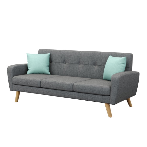 Sofa ALLY 3-Sitzer grau