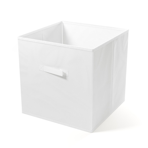 Aufbewahrungsbox 30 x 30 cm 2er Set weiss
