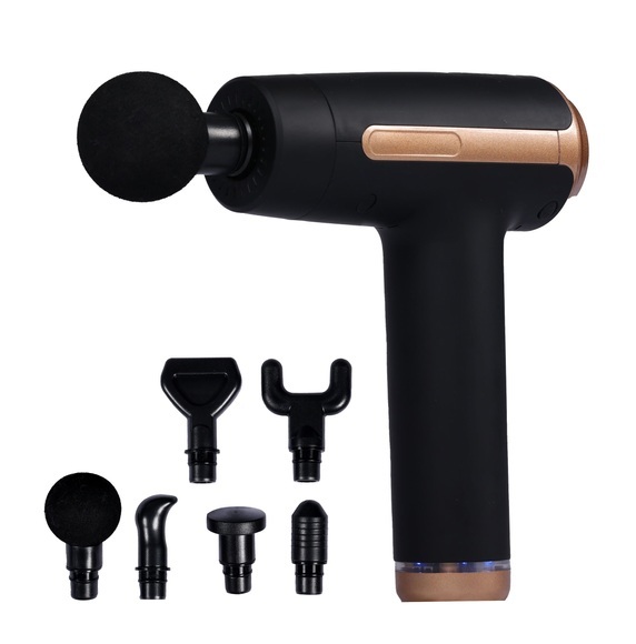 Massagepistole schwarz / gold