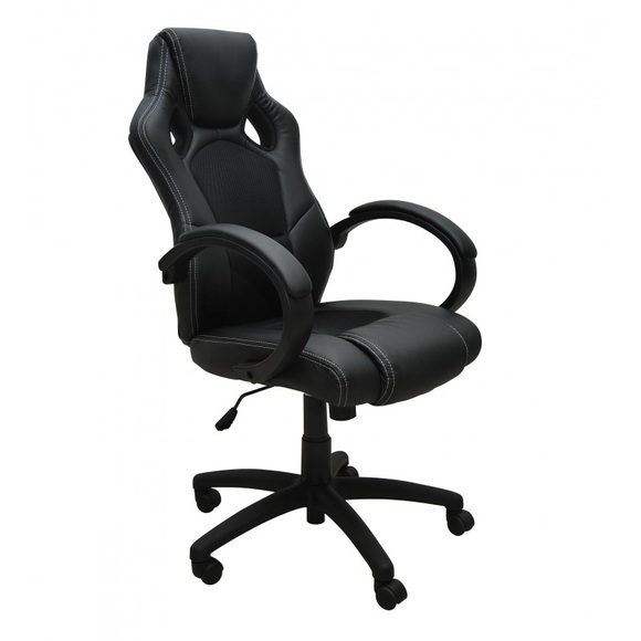 Bürostuhl Sportsitz Chefsessel schwarz