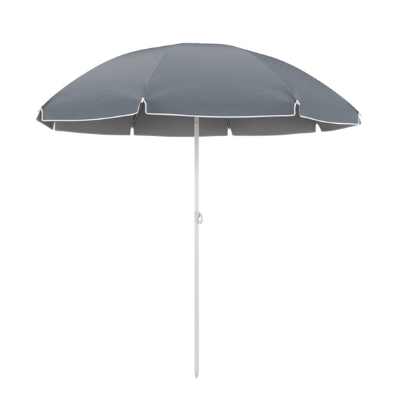 Sonnenschirm Strandschirm 200 cm anthrazit