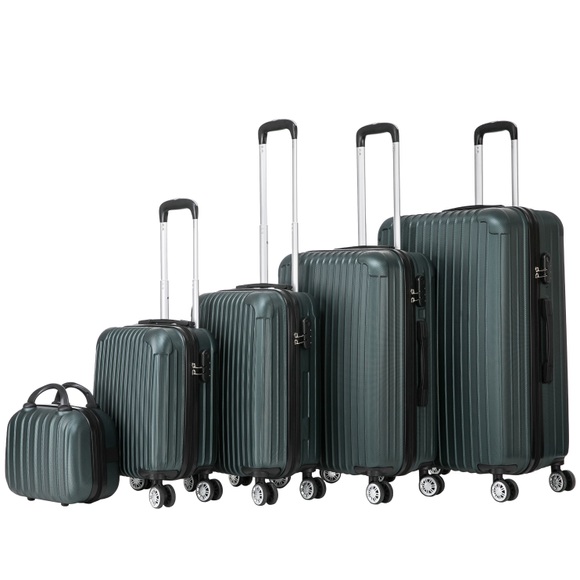 Reisekoffer Hartschalenkoffer LINN 5er Set smaragd