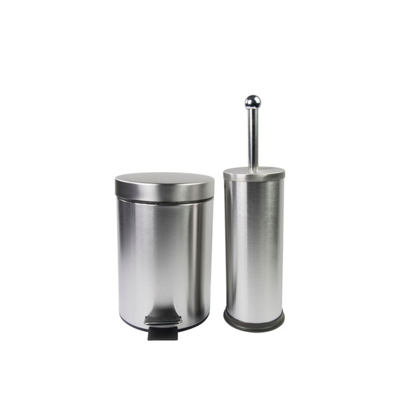 Abfalleimer und Toilettenbürste 2er Set