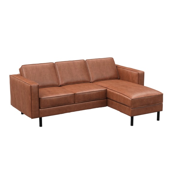 Ecksofa DUKE rechts braun