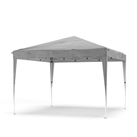 Pavillon Partyzelt faltbar 3 x 3 m grau