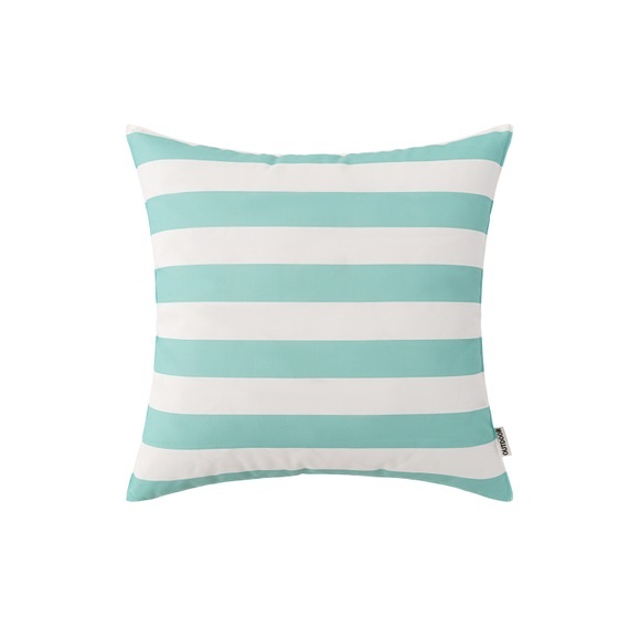 Outdoorkissen SURI türkis/weiss 45 x 45 cm