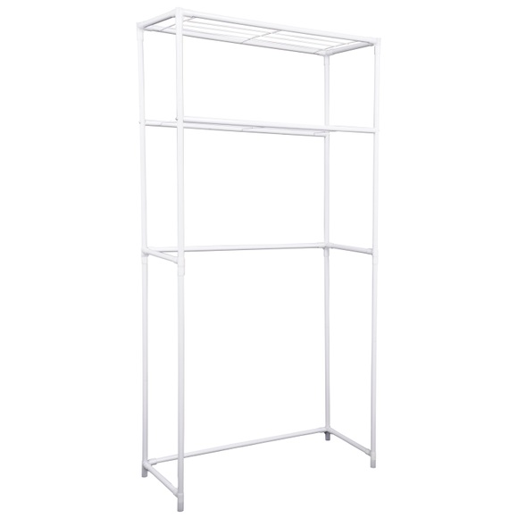 Badezimmerregal 68 x 28 x 134 cm weiss