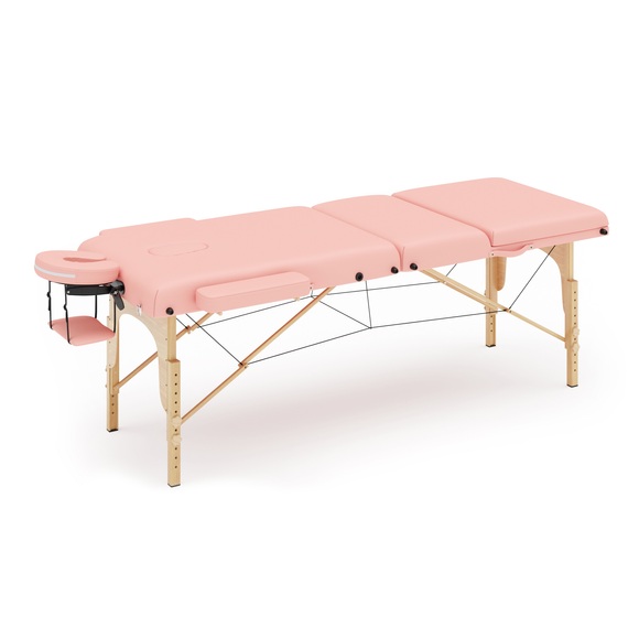 Massageliege 3-Zonen peach