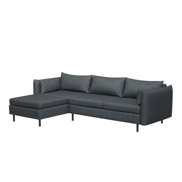 Ecksofa AIDEN links anthrazit