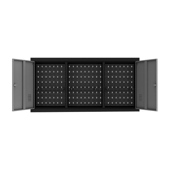 Werkzeugschrank mit Lochwand 120 x 60 cm