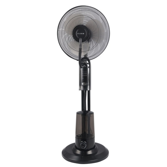 Standventilator mit Sprühnebel FOGGY schwarz