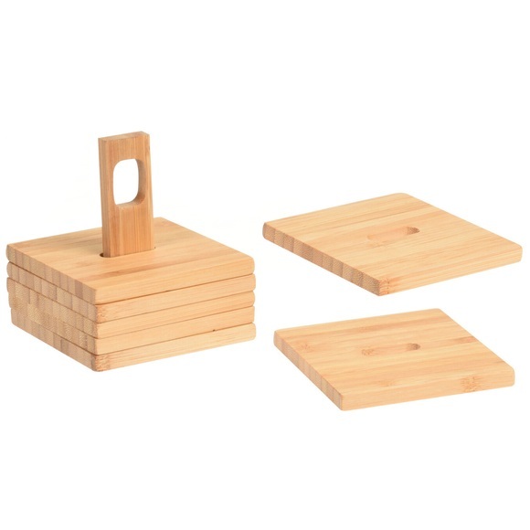 Glasuntersetzer BAMBOU Bambus braun
