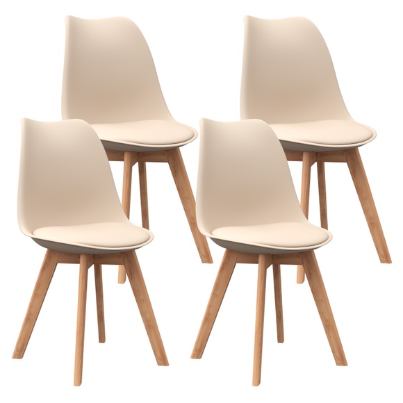 Esszimmerstuhl AMELIA beige 4er Set