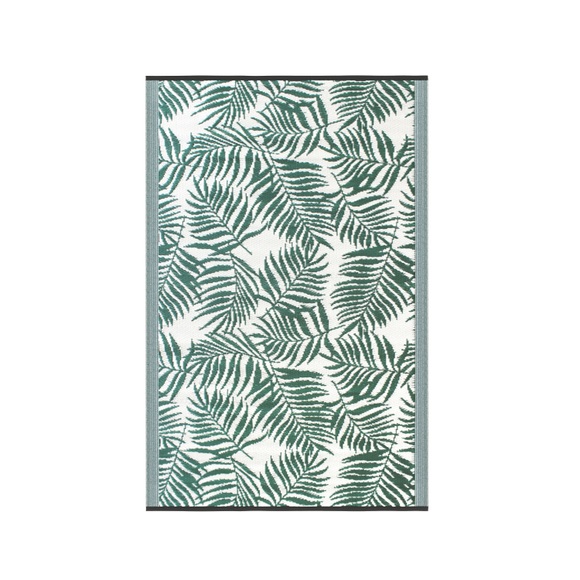 Teppich TROPIC 240 x 150 cm grün/weiss