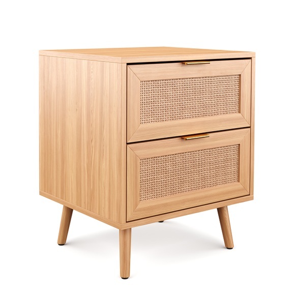 Nachttisch Holz ARNO 2 Schubladen