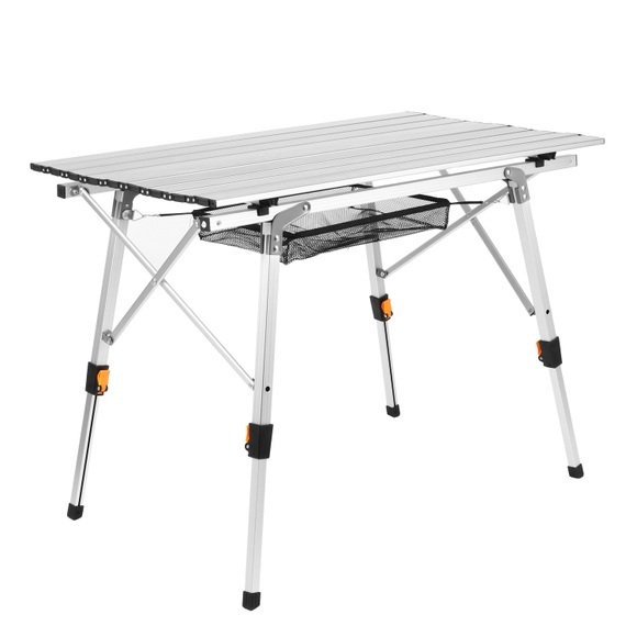 Campingtisch klappbar DOLF 90 x 51 cm silber