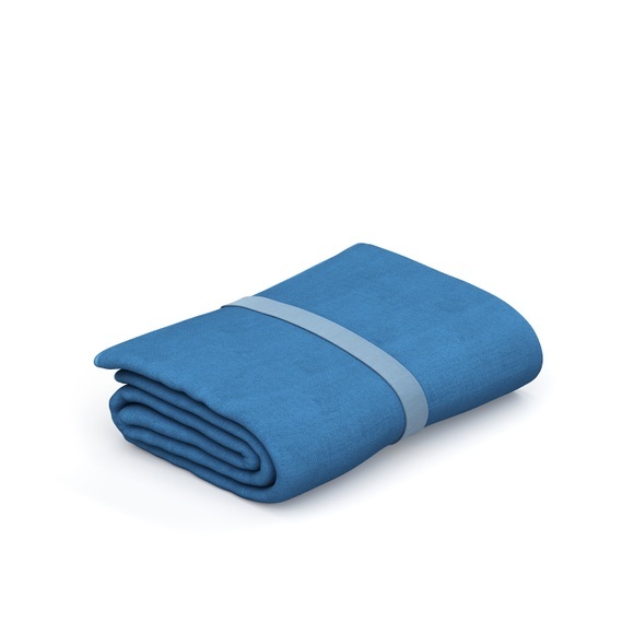 Mikrofaser Handtuch 50 x 100 cm hellblau