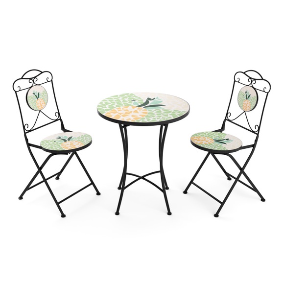 Bistroset MOSAIK 3-teilig Ananas