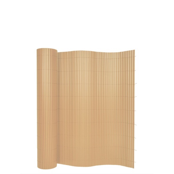 Sichtschutzmatte PVC 500 x 100 cm Bambusoptik