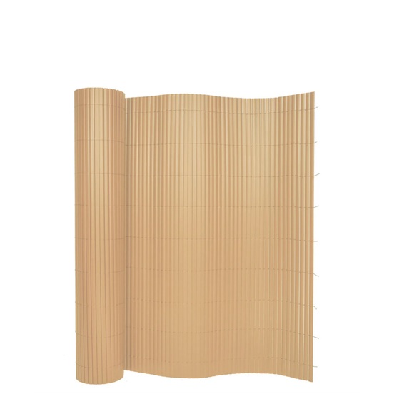 Sichtschutzmatte PVC 500 x 120 cm Bambusoptik