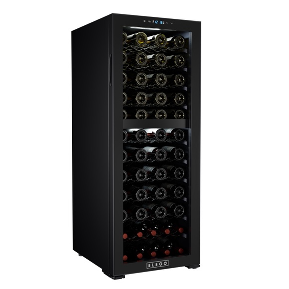 Weinkühlschrank 2 Zonen 199L 80 Flaschen