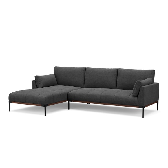 Ecksofa TIMBER links anthrazit