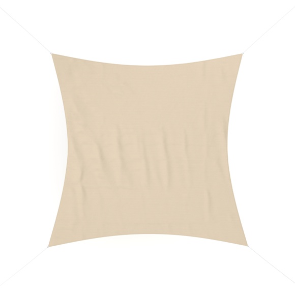 Sonnensegel Quadrat 3x3m beige