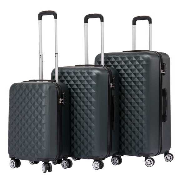 Reisekoffer Hartschalenkoffer AMY 3er Set smaragd