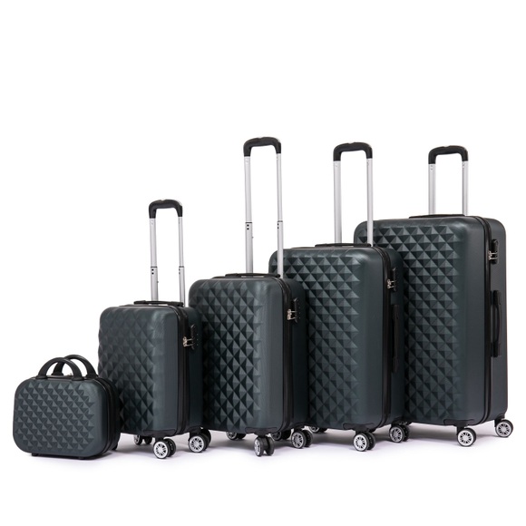 Reisekoffer Hartschalenkoffer AMY 5er Set smaragd