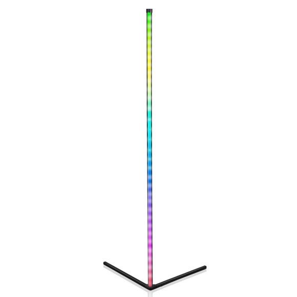 LED RGB Stehlampe schwarz